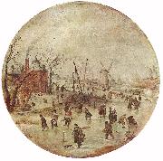 AVERCAMP, Hendrick Winter Landscape with Skaters  fff Norge oil painting reproduction